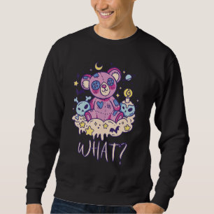 Murderous Teddy What  Teddy Bear Nightmare Horror  Sweatshirt