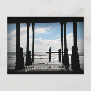 Murdoch's Pier Galveston Island Postcard