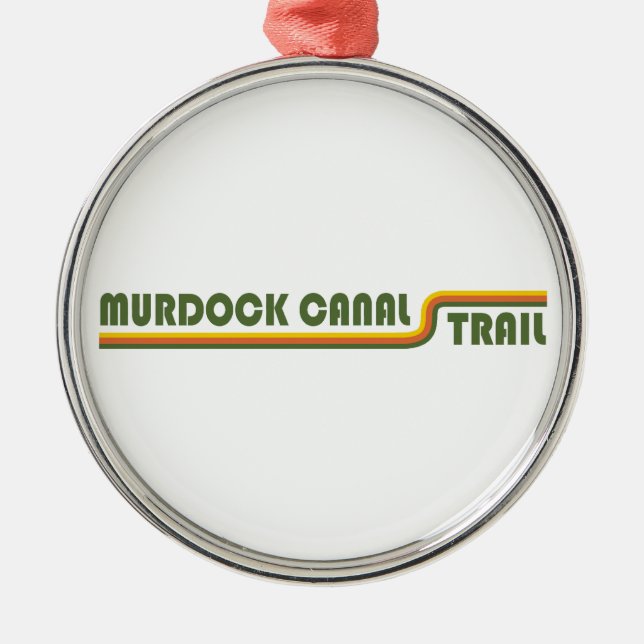 Murdock Canal Trail Utah Metal Tree Decoration (Front)