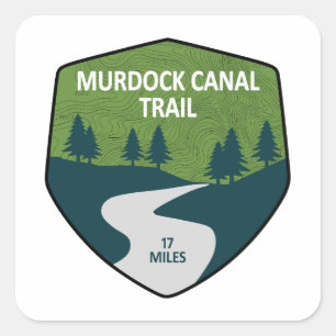 Murdock Canal Trail Utah Square Sticker
