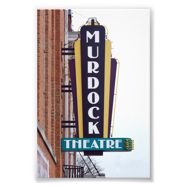 Murdock Theatre Sign, Wichita, Kansas Photo Print (Front)