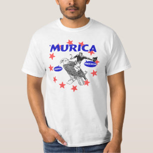 Murica Eagle and Cowboy T-Shirt