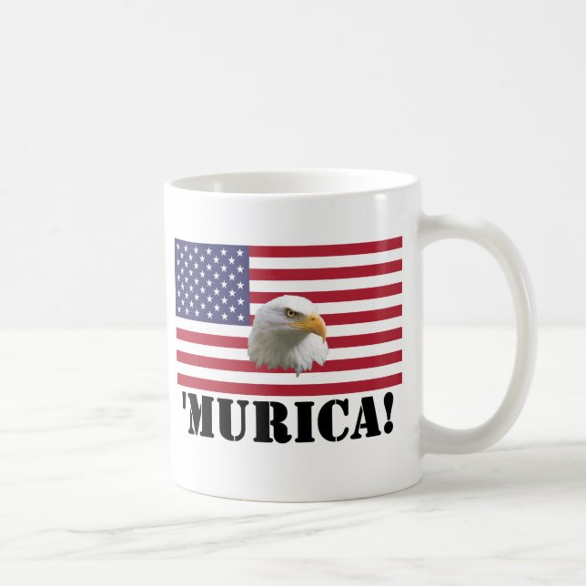 Murica Eagle Coffee Mug (Right)