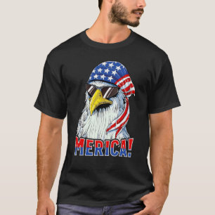 Murica Eagle Mullet American Usa Flag Sunglasses 4 T-Shirt