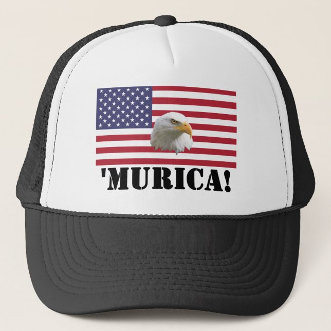 Murica Eagle Trucker Hat (Front)