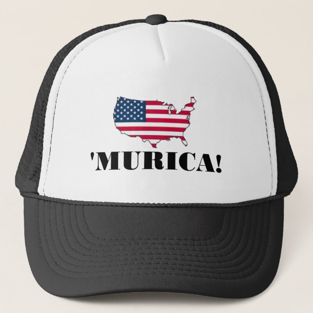 Murica Flag Trucker Hat (Front)