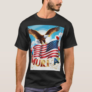 Murica MAGA Memorial Day Patriotic USA Merica T-Shirt