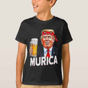 Murica Make Christmas Great Again Funny Trump Drin T-Shirt