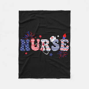 Murica Patriotic Rottweiler 4th Of July Dog 1 Fleece Blanket