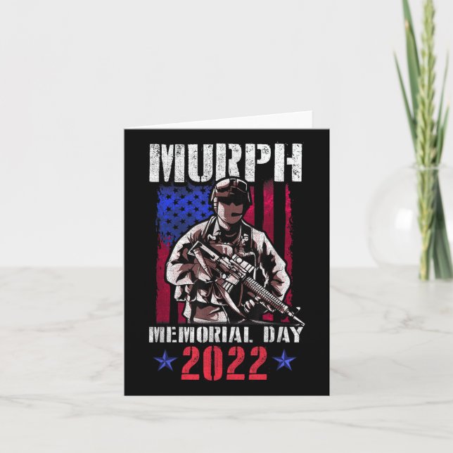 Murph 2022 Workout Challenge American Memorial Card (Front)