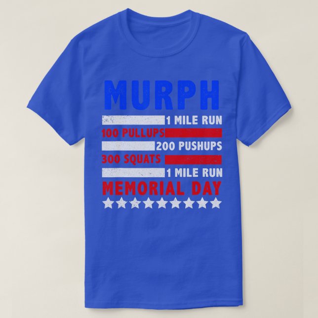Murph 2023 Memorial Day Workout Patriotic WOD   1  T-Shirt (Design Front)
