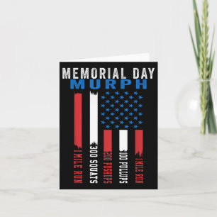 Murph Challenge American Memorial Day Workout Gym Card