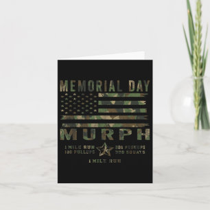 Murph Challenge Memorial Day Workout Gym Us Card