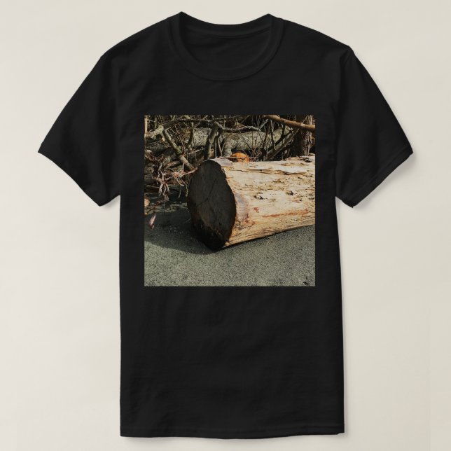 Murphy behind the big log T-Shirt (Design Front)