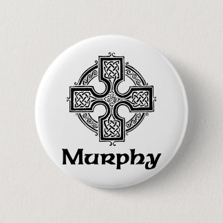 Murphy Celtic Cross 6 Cm Round Badge