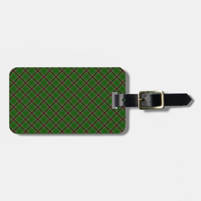 Murphy Clan Tartan Irish Designed Print Luggage Tag (Front Horizontal)