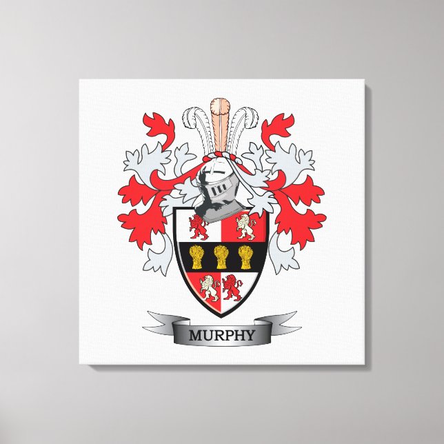 Murphy Coat of Arms Canvas Print (Front)