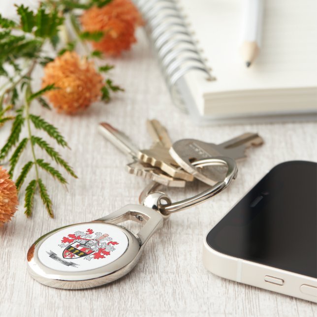 Murphy Coat of Arms Key Ring (Side)