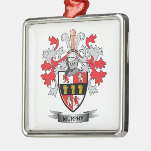 Murphy Coat of Arms Metal Tree Decoration