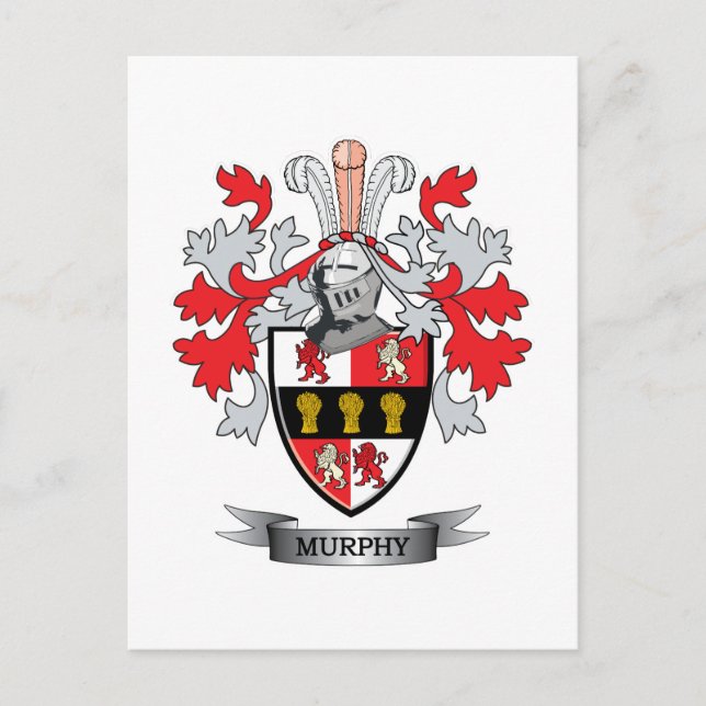 Murphy Coat of Arms Postcard (Front)