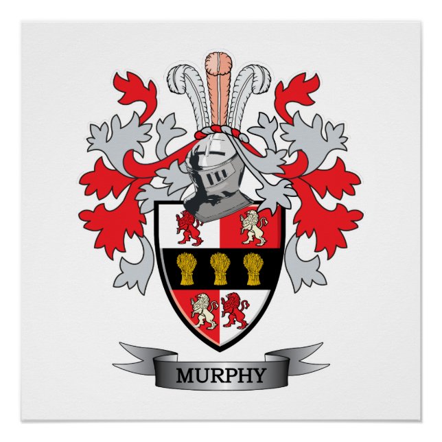 Murphy Coat of Arms Poster (Front)