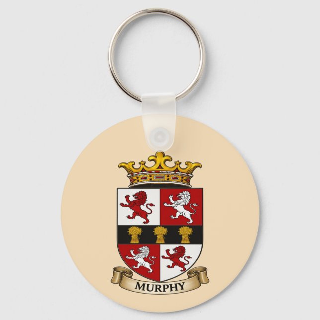 Murphy Family Coat of Arms Keychain (Front)