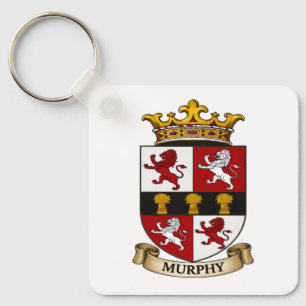 Murphy Family Coat of Arms Keychain
