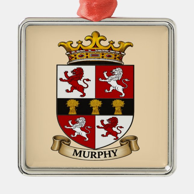 Murphy Family Coat of Arms Ornament (Front)
