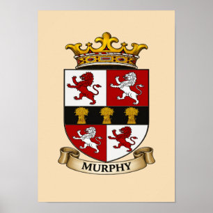 Murphy Family Coat of Arms Poster