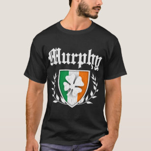 Murphy Family Shamrock Crest (vintage distressed)  T-Shirt