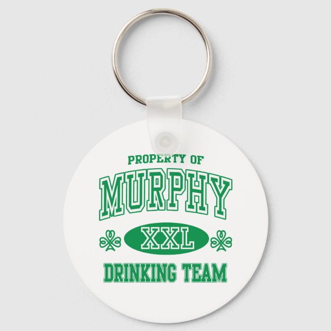 Murphy Irish Drinking Team Key Ring (Front)