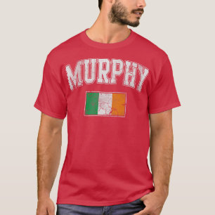 Murphy Irish Flag Ireland St Patricks Day Vintage T-Shirt