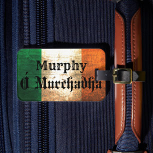 Murphy Irish Flag Luggage Tag