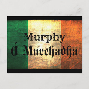 Murphy Irish Flag Postcard
