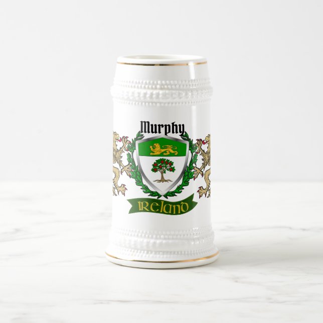 Murphy Irish Shield Beer Stein (Center)