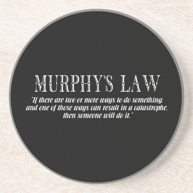 Murphy’s law coaster (Front)