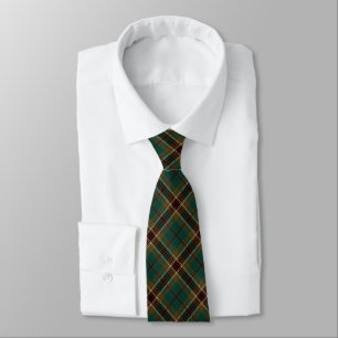Murphy Tartan Brown and Green Plaid Tie