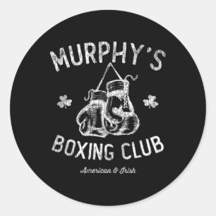 Murphy's Boxing Club - American Irish Boxer  Classic Round Sticker