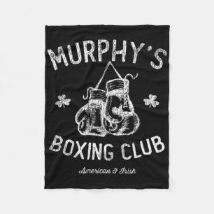 Murphy's Boxing Club - American Irish Boxer Fleece Blanket