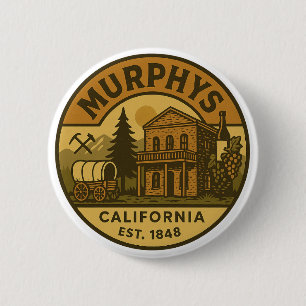 Murphy's California Vintage Emblem  6 Cm Round Badge