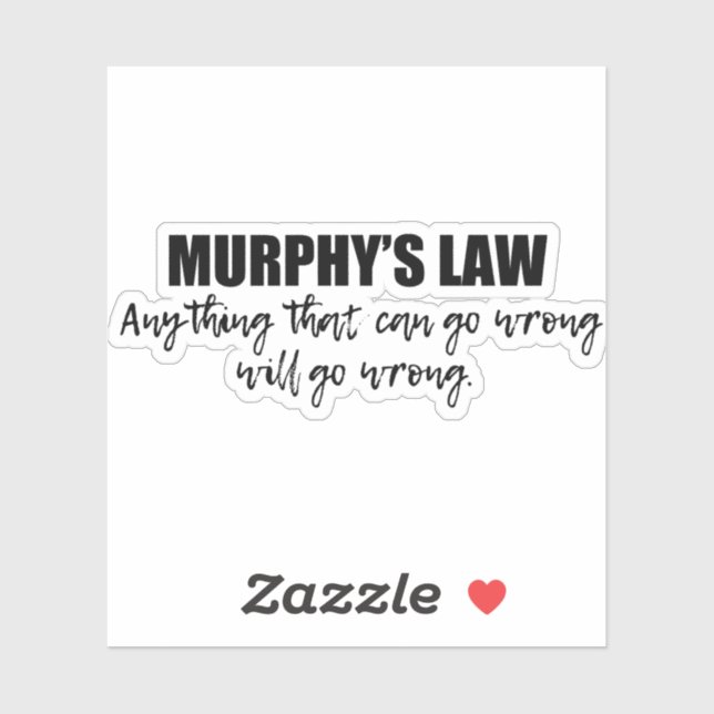 Murphy's Law (Sheet)