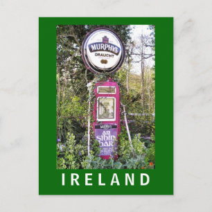 Murphy's Old Irish Petrol Pump Postcard