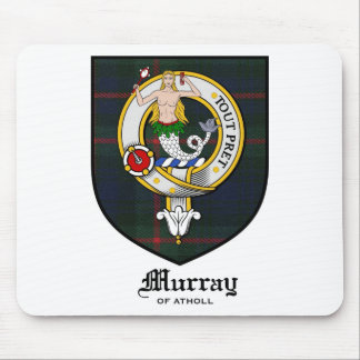 Murray Clan Crest Badge Tartan Mouse Pad