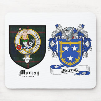 Murray Clan Crest & Murray Coat of Arms Mouse Pad