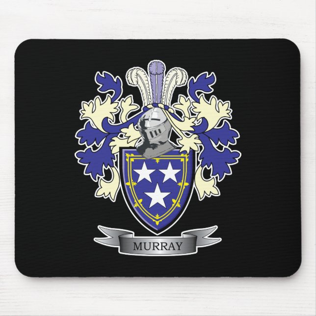 Murray Family Crest Coat of Arms Mouse Pad (Front)