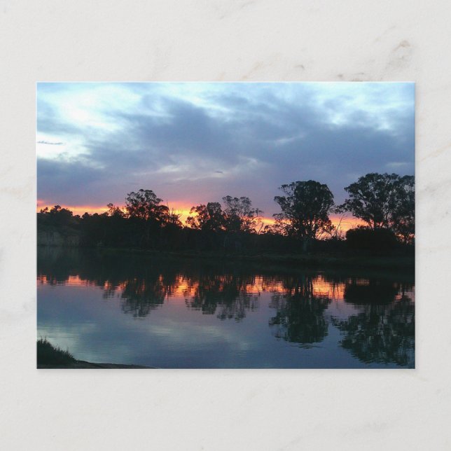 Murray River Sunset Postcard (Front)