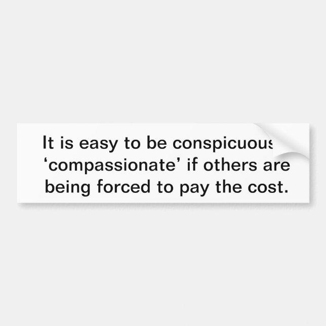 Murray Rothbard Quote Bumper Sticker (Front)