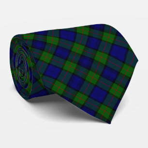 Murray tartan blue green plaid tie