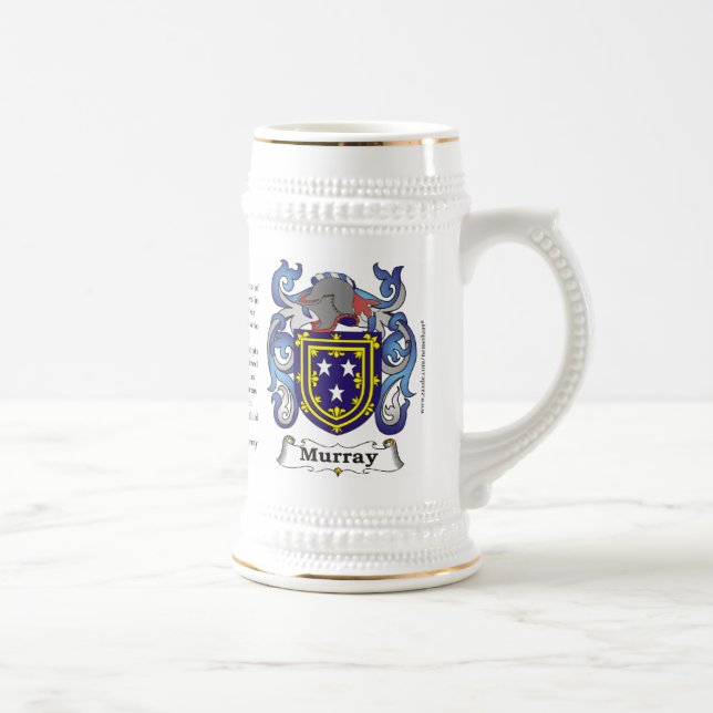 Murray, the Origin, the Meaning and the Crest Beer Stein (Right)