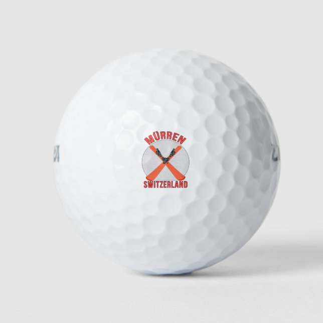 Mürren, Switzerland Golf Balls (Front)